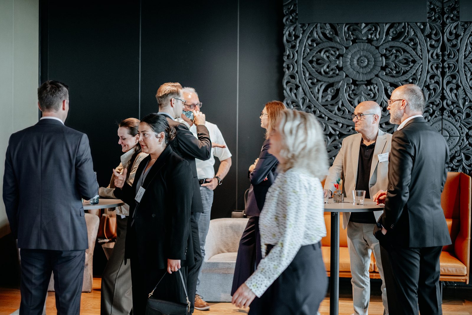 Compliance experts discussing regulation at Hogan Lovells in Frankfurt