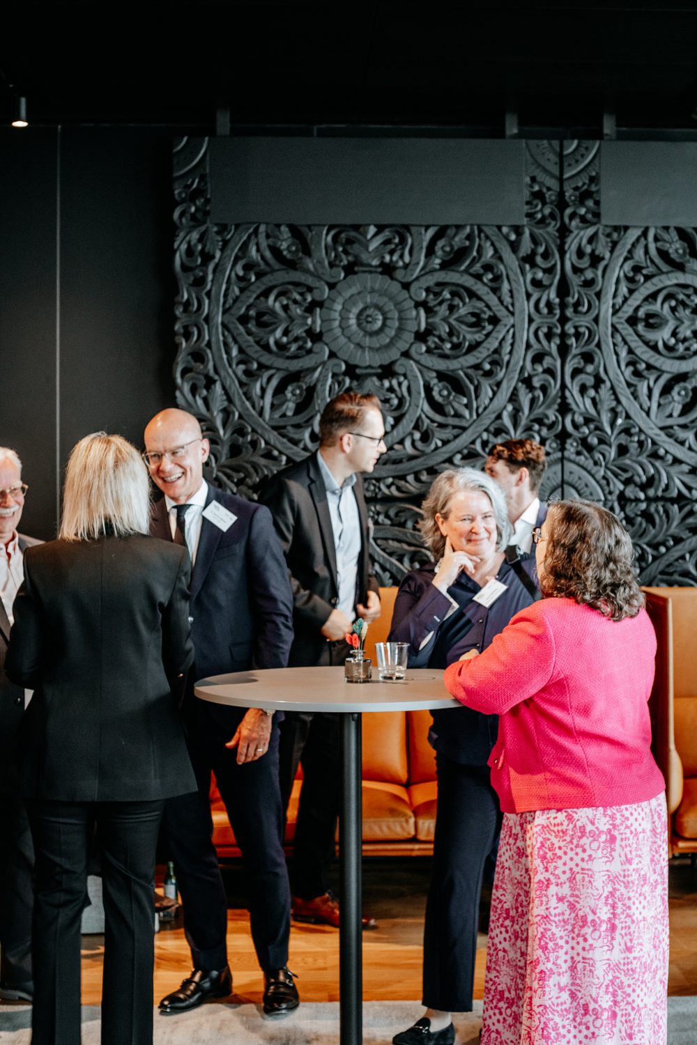 Compliance experts discussing regulation at Hogan Lovells in Frankfurt