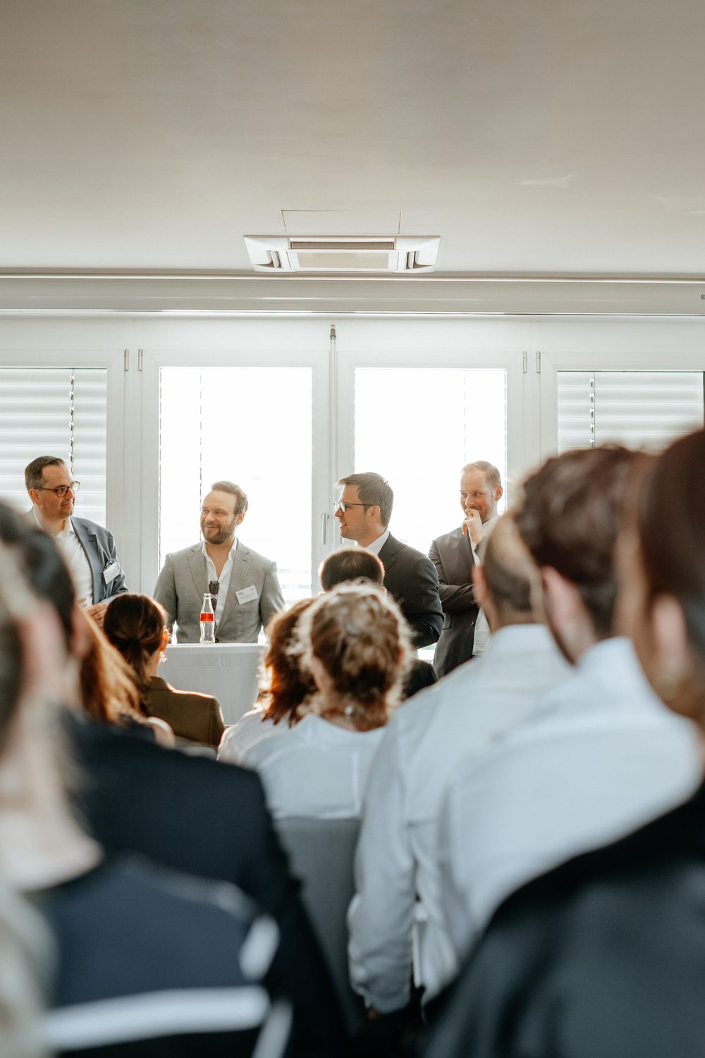 Attendees collaborating at Taylor Wessing AML-Talks in Berlin
